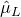 ModifyingAbove mu With caret Subscript upper L