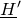 upper H underbar prime