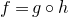 f equals g ring h