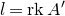 l equals normal r normal k upper A prime