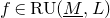 f element of normal upper R normal upper U left parenthesis upper M underbar comma upper L right parenthesis