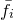 f overbar Subscript i