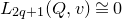 upper L Subscript 2 q plus 1 Baseline left parenthesis upper Q comma v right parenthesis approximately equals 0