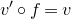 v prime ring f equals v