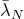 lamda overbar Subscript upper N