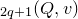 script g Subscript 2 q plus 1 Baseline left parenthesis upper Q comma v right parenthesis