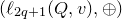 left parenthesis script l Subscript 2 q plus 1 Baseline left parenthesis upper Q comma v right parenthesis comma circled plus right parenthesis