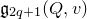 German g Subscript 2 q plus 1 Baseline left parenthesis upper Q comma v right parenthesis
