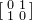 Start 2 By 2 Matrix 1st Row 1st Column 0 2nd Column 1 2nd Row 1st Column 1 2nd Column 0 EndMatrix