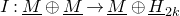upper I colon upper M underbar circled plus upper M underbar right arrow upper M underbar circled plus upper H underbar Subscript 2 k Baseline