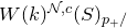 upper W left parenthesis k right parenthesis Superscript script upper N comma c Baseline left parenthesis upper S right parenthesis Subscript p Sub Subscript plus slash