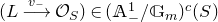 left parenthesis upper L long right arrow Overscript v Subscript minus Baseline Endscripts script upper O Subscript upper S Baseline right parenthesis element of left parenthesis double struck upper A Subscript minus Superscript 1 Baseline divided by double struck upper G Subscript m Baseline right parenthesis Superscript c Baseline left parenthesis upper S right parenthesis