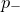 p Subscript minus