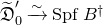 German upper D overtilde prime Subscript 0 Baseline ModifyingAbove right arrow With tilde upper S p f upper B Superscript dagger