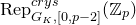 normal upper R normal e normal p Subscript upper G Sub Subscript upper K Subscript comma left bracket 0 comma p minus 2 right bracket Superscript c r y s Baseline left parenthesis double struck upper Z Subscript p Baseline right parenthesis