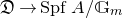 German upper D right arrow upper S p f upper A divided by double struck upper G Subscript m