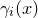 gamma Subscript i Baseline left parenthesis x right parenthesis