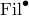 Fil Superscript bullet