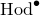 Hod Superscript bullet