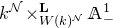 k Superscript script upper N Baseline times Subscript upper W left parenthesis k right parenthesis Sub Superscript script upper N Superscript bold upper L Baseline double struck upper A Subscript minus Superscript 1