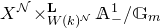 upper X Superscript script upper N Baseline times Subscript upper W left parenthesis k right parenthesis Sub Superscript script upper N Superscript bold upper L Baseline double struck upper A Subscript minus Superscript 1 Baseline divided by double struck upper G Subscript m