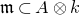 German m subset of upper A circled times k