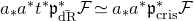 a Subscript asterisk Baseline a Superscript asterisk Baseline t Superscript asterisk Baseline German p Subscript ModifyingAbove normal d normal upper R With bar Superscript asterisk Baseline script upper F asymptotically equals a Subscript asterisk Baseline a Superscript asterisk Baseline German p Subscript normal c normal r normal i normal s Superscript asterisk Baseline script upper F