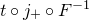t ring j Subscript plus Baseline ring upper F Superscript negative 1