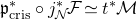 German p Subscript normal c normal r normal i normal s Superscript asterisk Baseline ring j Subscript script upper N Superscript asterisk Baseline script upper F asymptotically equals t Superscript asterisk Baseline script upper M