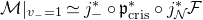 script upper M vertical bar Subscript v Sub Subscript minus Subscript equals 1 Baseline asymptotically equals j Subscript minus Superscript asterisk Baseline ring German p Subscript normal c normal r normal i normal s Superscript asterisk Baseline ring j Subscript script upper N Superscript asterisk Baseline script upper F