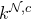 k Superscript script upper N comma c
