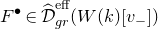 upper F Superscript bullet Baseline element of ModifyingAbove script upper D With caret Subscript g r Superscript eff Baseline left parenthesis upper W left parenthesis k right parenthesis left bracket v Subscript minus Baseline right bracket right parenthesis