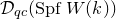 script upper D Subscript q c Baseline left parenthesis upper S p f upper W left parenthesis k right parenthesis right parenthesis