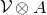 script upper V circled times upper A