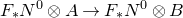 upper F Subscript asterisk Baseline upper N Superscript 0 Baseline circled times upper A right arrow upper F Subscript asterisk Baseline upper N Superscript 0 Baseline circled times upper B