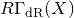 upper R normal upper Gamma Subscript normal d normal upper R Baseline left parenthesis upper X right parenthesis