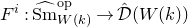 upper F Superscript i Baseline colon ModifyingAbove normal upper S normal m With caret Subscript upper W left parenthesis k right parenthesis Superscript op Baseline right arrow ModifyingAbove script upper D With caret left parenthesis upper W left parenthesis k right parenthesis right parenthesis