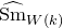 ModifyingAbove normal upper S normal m With caret Subscript upper W left parenthesis k right parenthesis