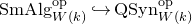 normal upper S normal m normal upper A normal l normal g Subscript upper W left parenthesis k right parenthesis Superscript op Baseline right arrow with hook QSyn Subscript upper W left parenthesis k right parenthesis Superscript op