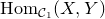 upper H o m Subscript script upper C 1 Baseline left parenthesis upper X comma upper Y right parenthesis