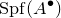 upper S p f left parenthesis upper A Superscript bullet Baseline right parenthesis