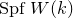 upper S p f upper W left parenthesis k right parenthesis
