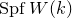 upper S p f upper W left parenthesis k right parenthesis