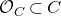 script upper O Subscript upper C Baseline subset of upper C
