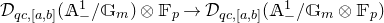 script upper D Subscript q c comma left bracket a comma b right bracket Baseline left parenthesis double struck upper A Subscript minus Superscript 1 Baseline divided by double struck upper G Subscript m Baseline right parenthesis circled times double struck upper F Subscript p Baseline right arrow script upper D Subscript q c comma left bracket a comma b right bracket Baseline left parenthesis double struck upper A Subscript minus Superscript 1 Baseline divided by double struck upper G Subscript m Baseline circled times double struck upper F Subscript p Baseline right parenthesis
