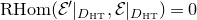 normal upper R normal upper H normal o normal m left parenthesis script upper E prime vertical bar Subscript upper D Sub Subscript normal upper H normal upper T Subscript Baseline comma script upper E vertical bar Subscript upper D Sub Subscript normal upper H normal upper T Subscript Baseline right parenthesis equals 0