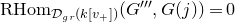 normal upper R normal upper H normal o normal m Subscript script upper D Sub Subscript g r Subscript left parenthesis k left bracket v Sub Subscript plus Subscript right bracket right parenthesis Baseline left parenthesis upper G triple prime comma upper G left parenthesis j right parenthesis right parenthesis equals 0