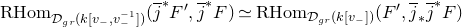 normal upper R normal upper H normal o normal m Subscript script upper D Sub Subscript g r Subscript left parenthesis k left bracket v Sub Subscript minus Subscript comma v Sub Subscript minus Sub Superscript negative 1 Subscript right bracket right parenthesis Baseline left parenthesis j overbar Superscript asterisk Baseline upper F Superscript prime Baseline comma j overbar Superscript asterisk Baseline upper F right parenthesis asymptotically equals normal upper R normal upper H normal o normal m Subscript script upper D Sub Subscript g r Subscript left parenthesis k left bracket v Sub Subscript minus Subscript right bracket right parenthesis Baseline left parenthesis upper F prime comma j overbar Subscript asterisk Baseline j overbar Superscript asterisk Baseline upper F right parenthesis