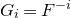 upper G Subscript i Baseline equals upper F Superscript negative i
