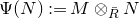 normal upper Psi left parenthesis upper N right parenthesis colon equals upper M circled times Subscript upper R overbar Baseline upper N